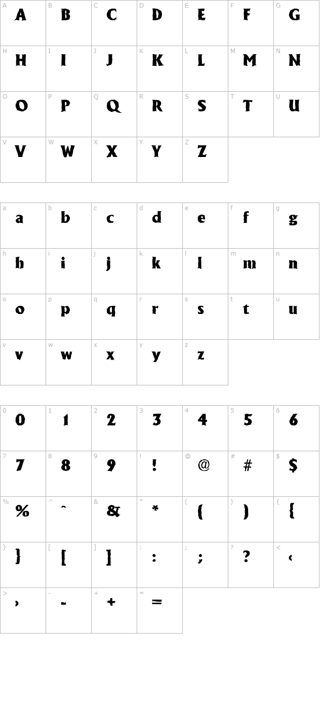 jacobbeckerantique-heavy-regular character map