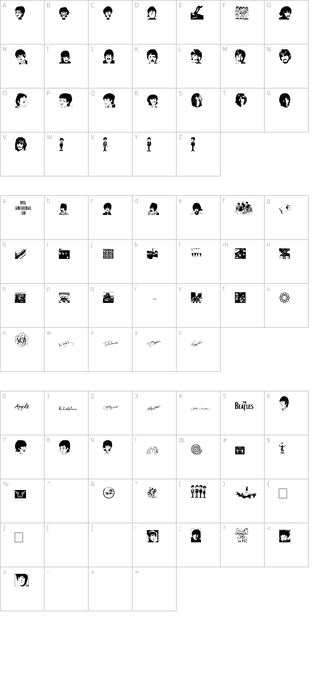 jamon-del-mar character map