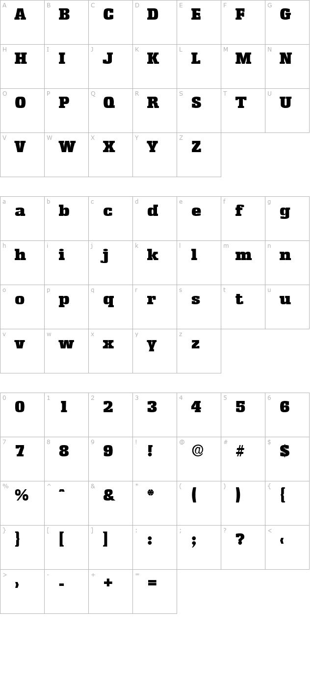 JasonBecker-Black character map