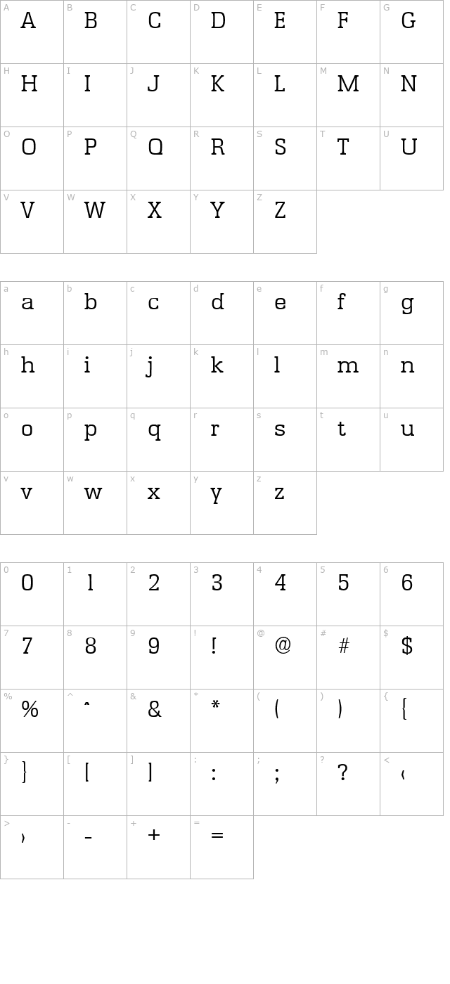 JasonBecker-Light character map