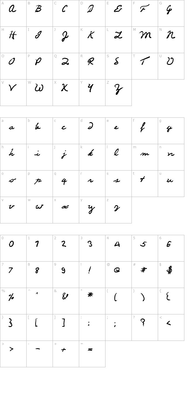 Jeffersonian character map