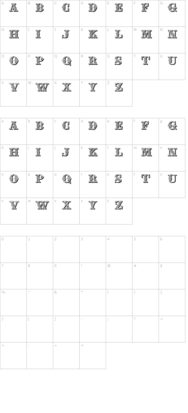 JFSummerFair character map