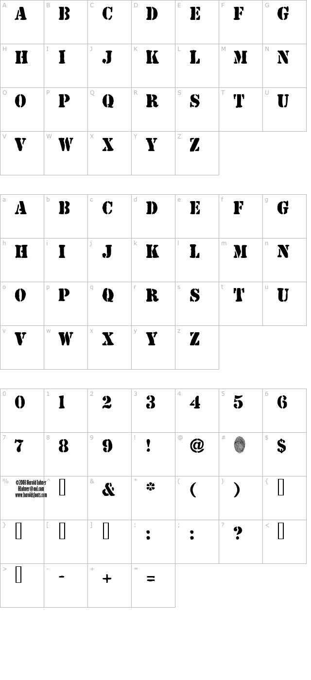 jjstencil-solid character map