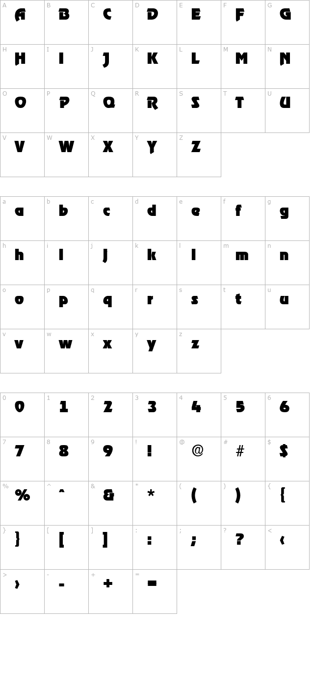 joebecker-black character map