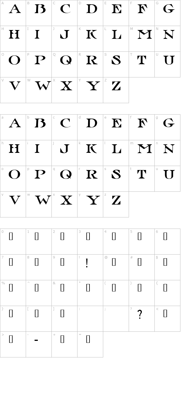 jolly-roger character map