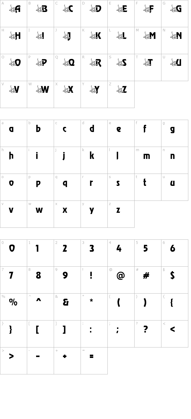 judo-becker character map