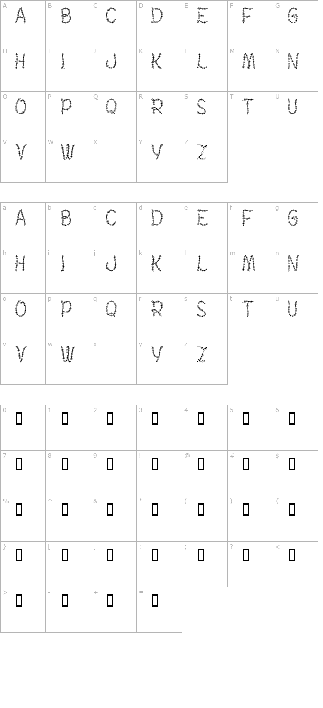 judys-garland character map