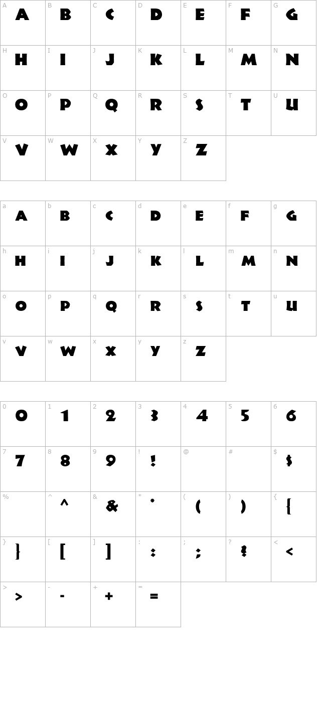 JungleFever character map