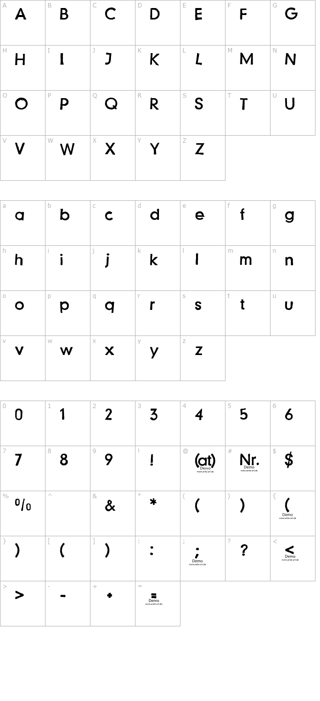 just-another-stamp character map