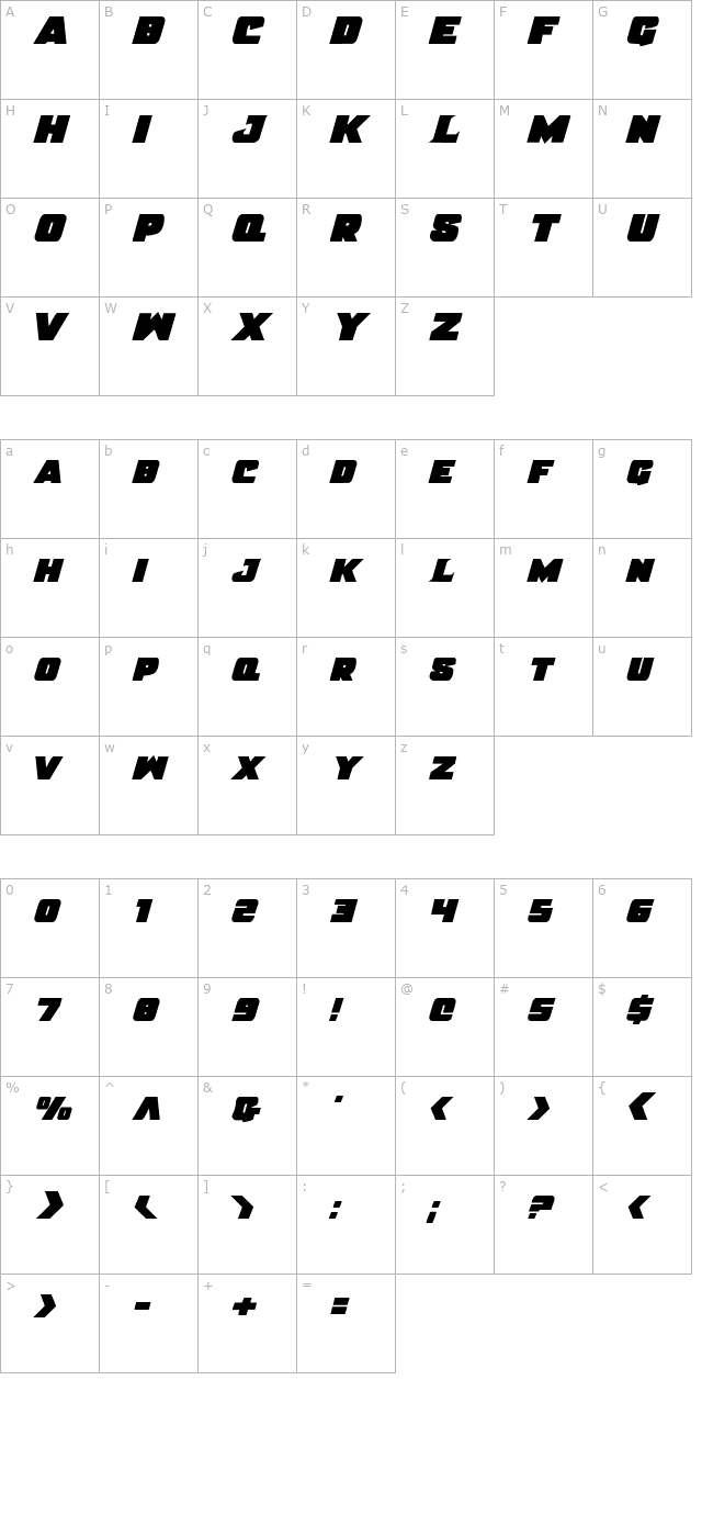 justice-solid character map