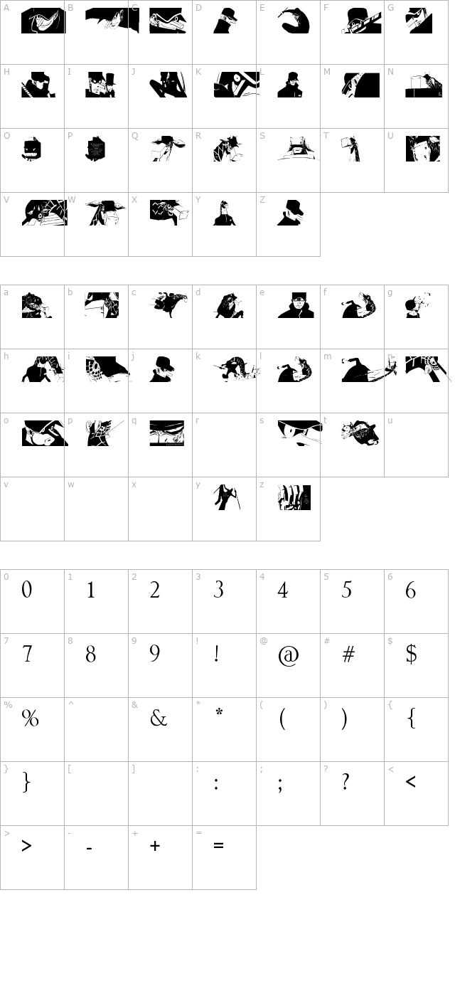 kaku-dingbats-one-piece-art-one-piece-area character map