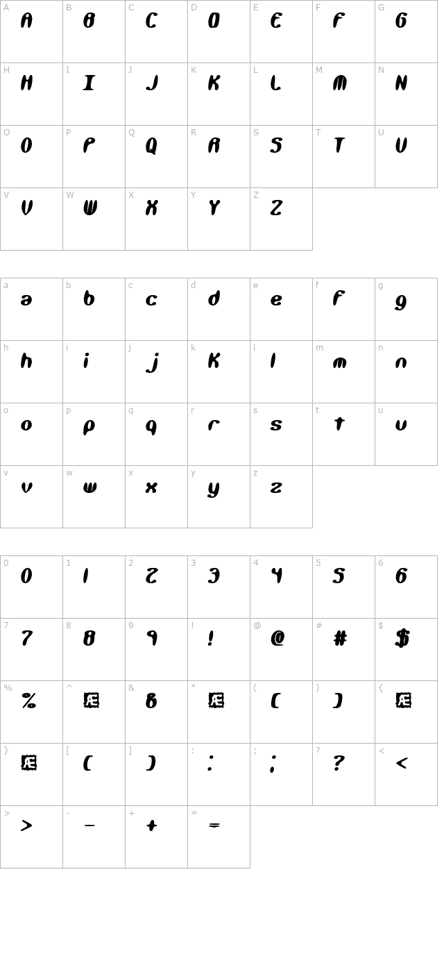 kaliber-xtreme-brk- character map