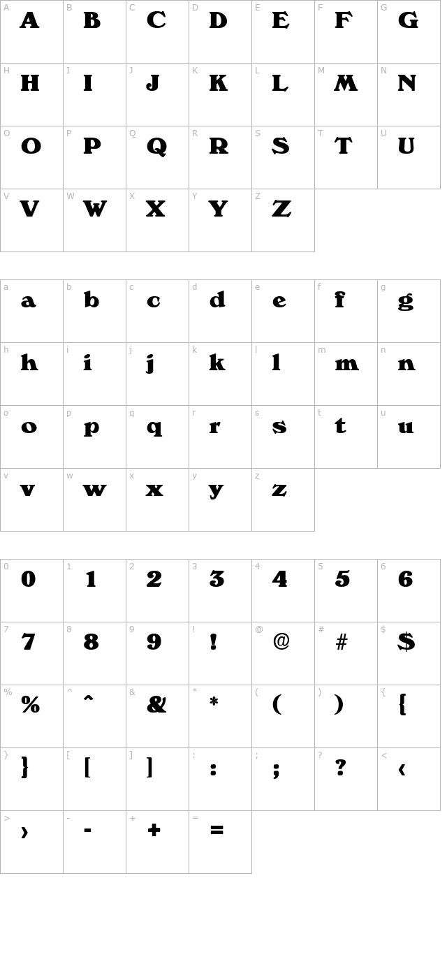 KellyBecker-Heavy character map