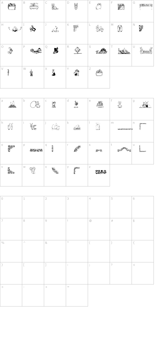 KenderEaster1 character map