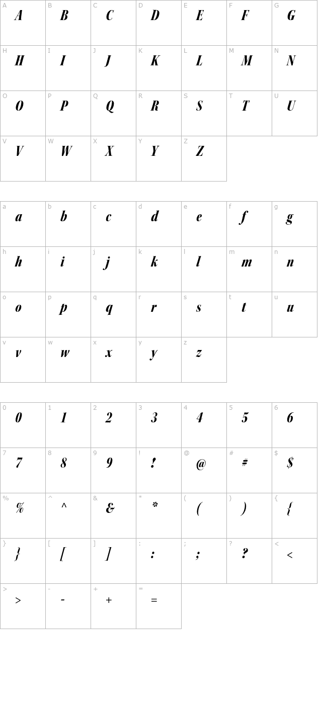 keplerstd-blackcnitdisp character map