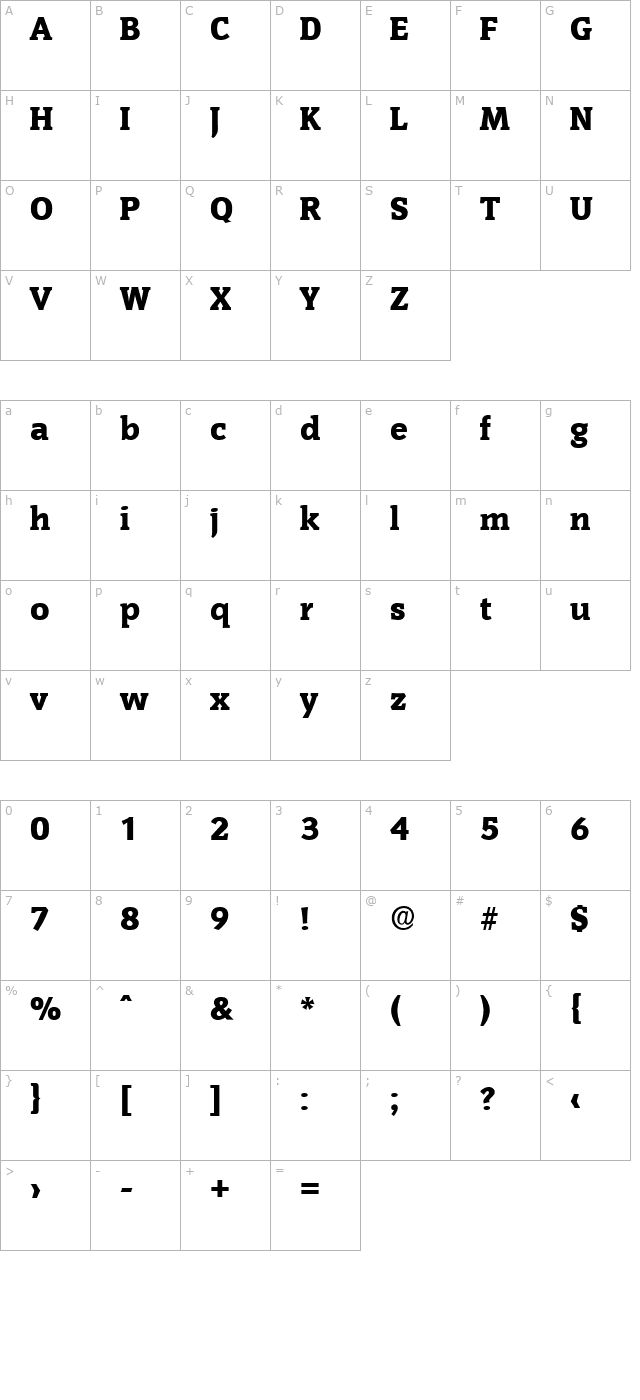 KevinBecker-Heavy character map