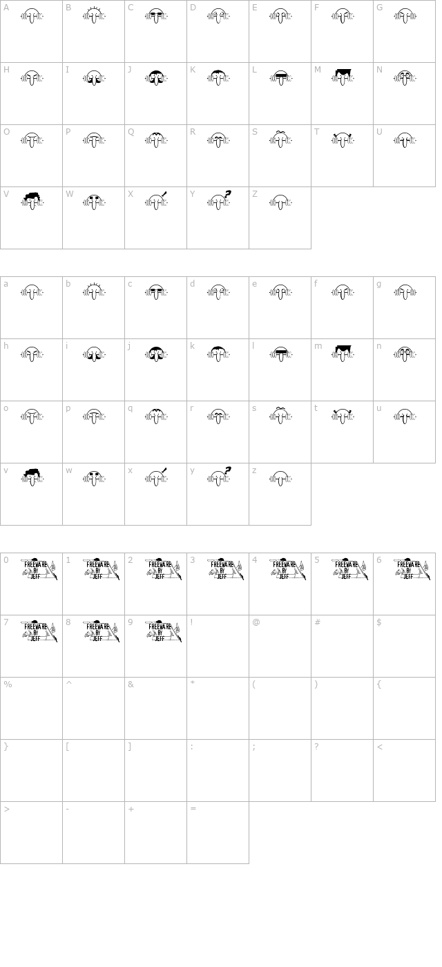 kilroy-was-here-jl character map