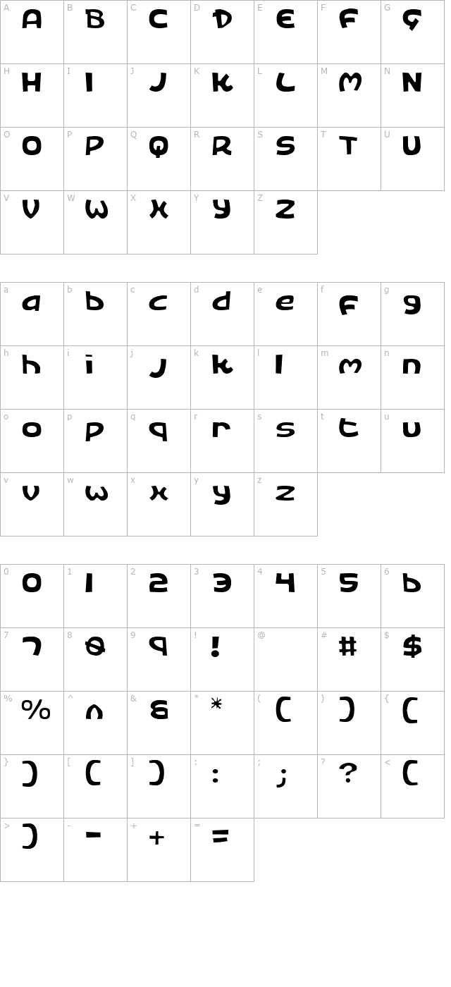 kings-ransom-light character map