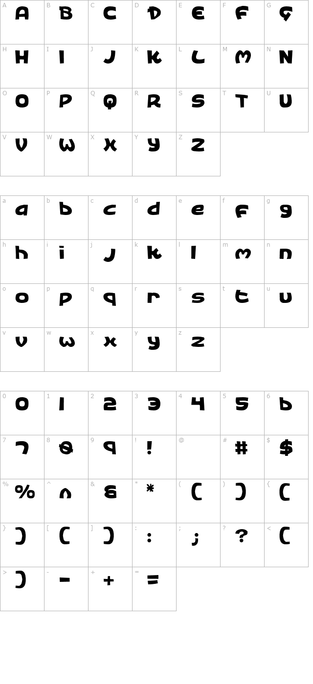 kings-ransom character map