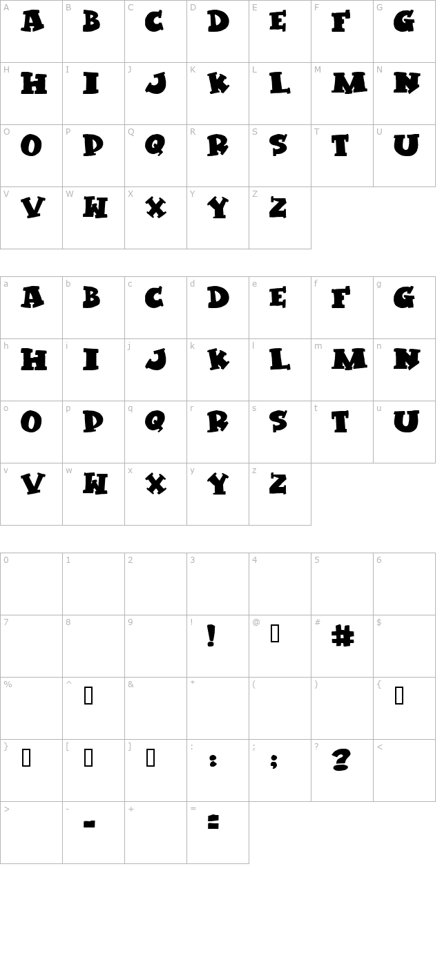 kleptomaniac character map