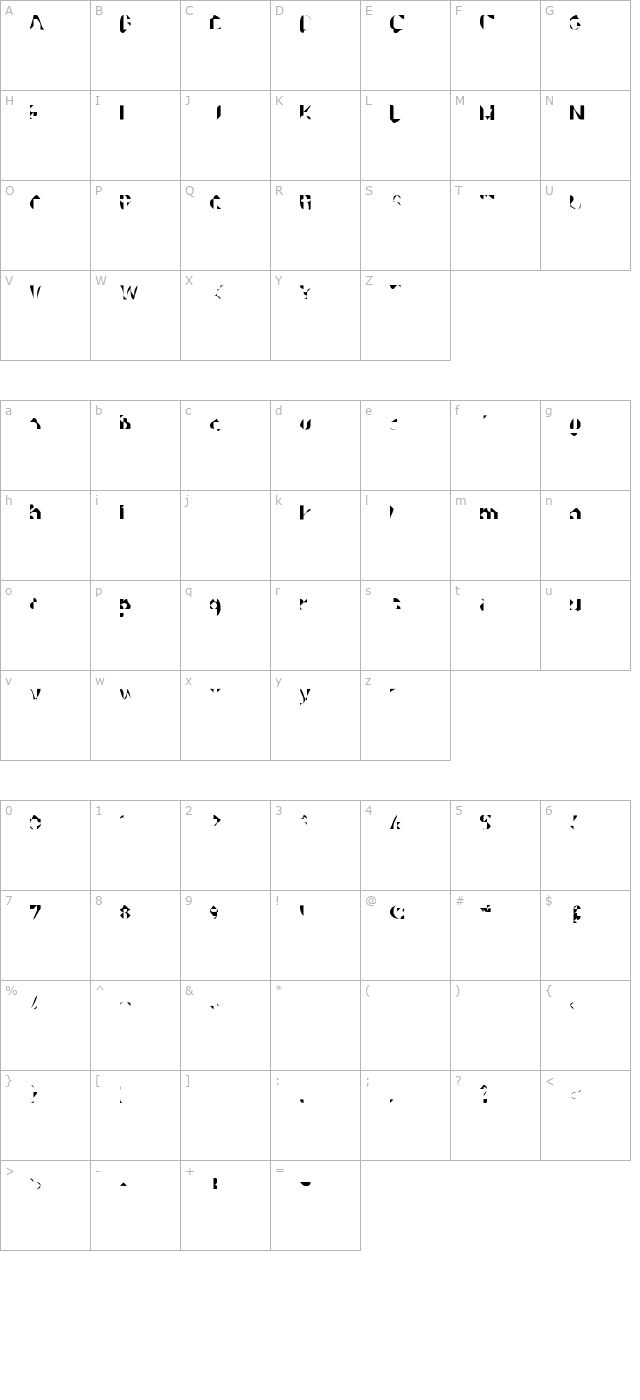 knarkarsvin character map