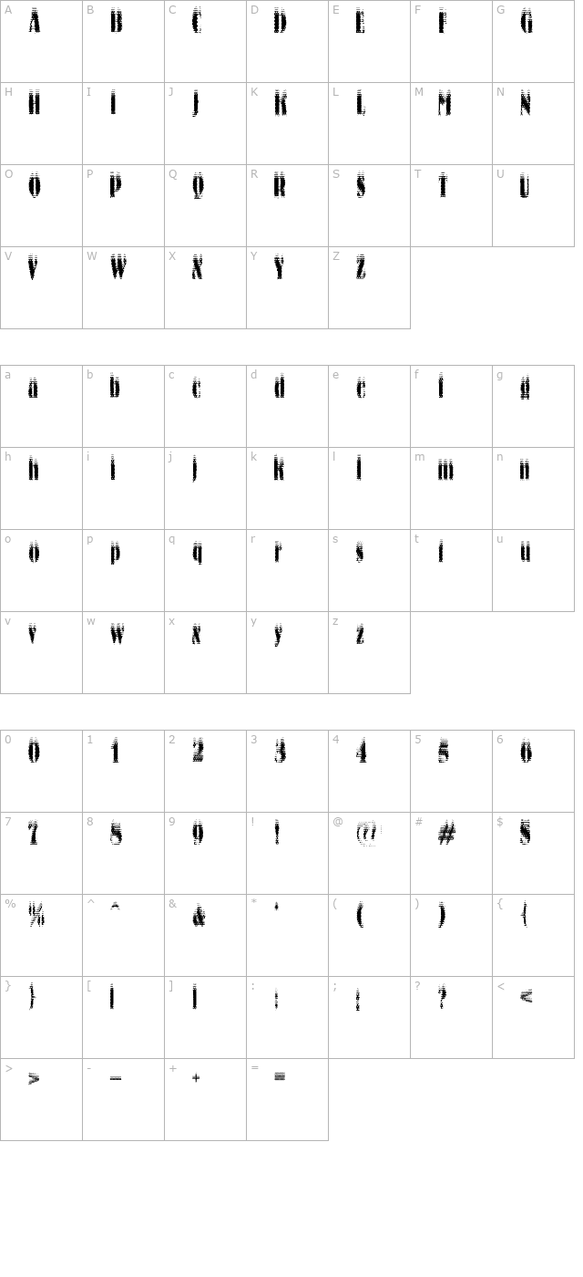 Ko City character map