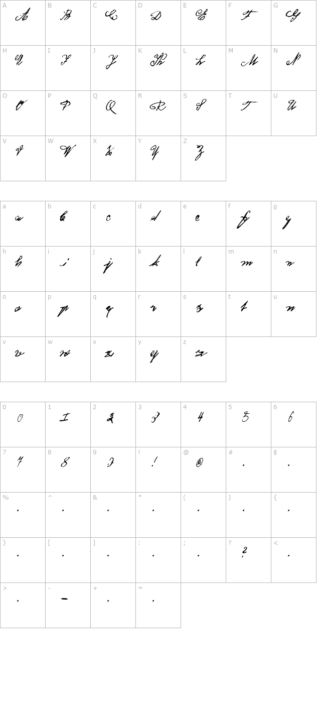 koenigsbrueck character map