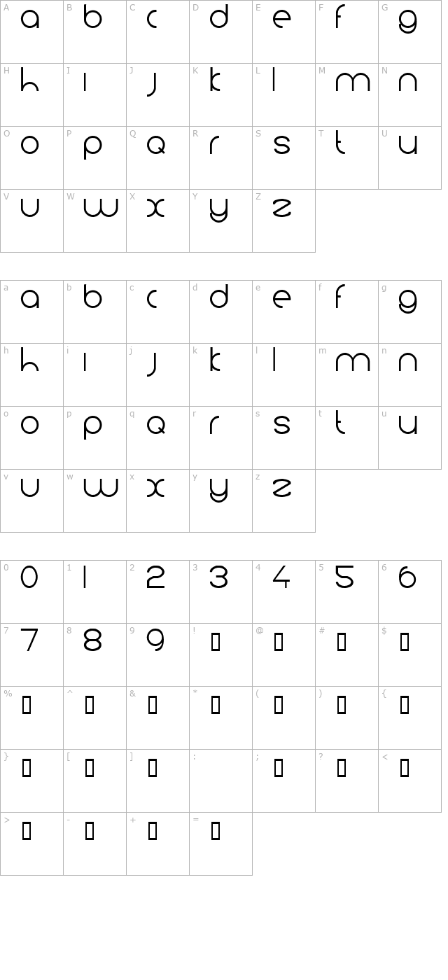 koeschaap character map