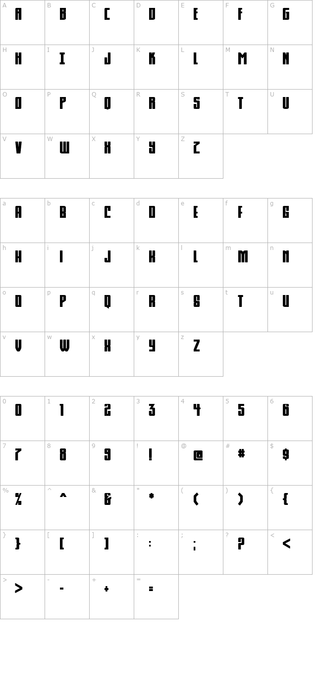 komikahuna character map