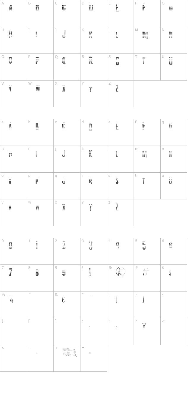 kp-duty-textured-jl character map