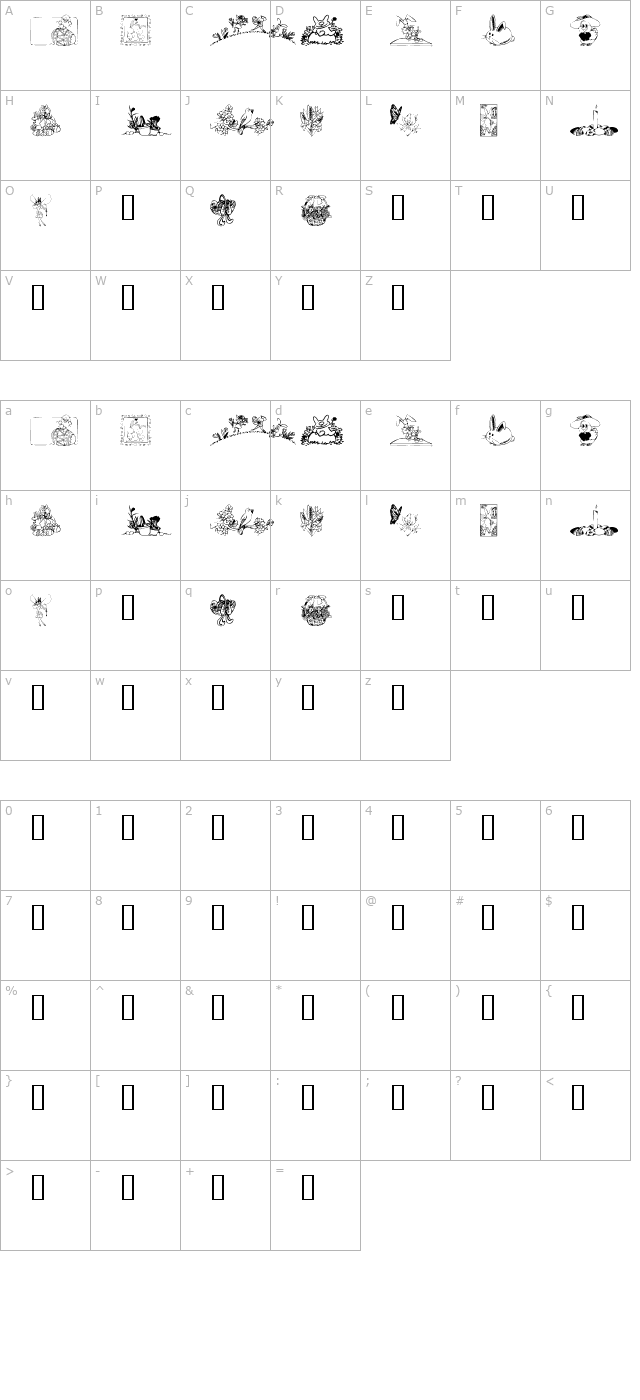 KR Easter 2002 character map