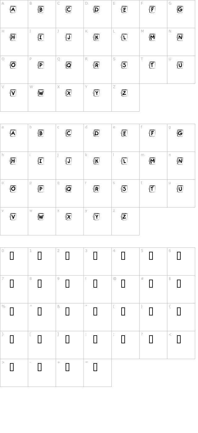 kr-paint character map