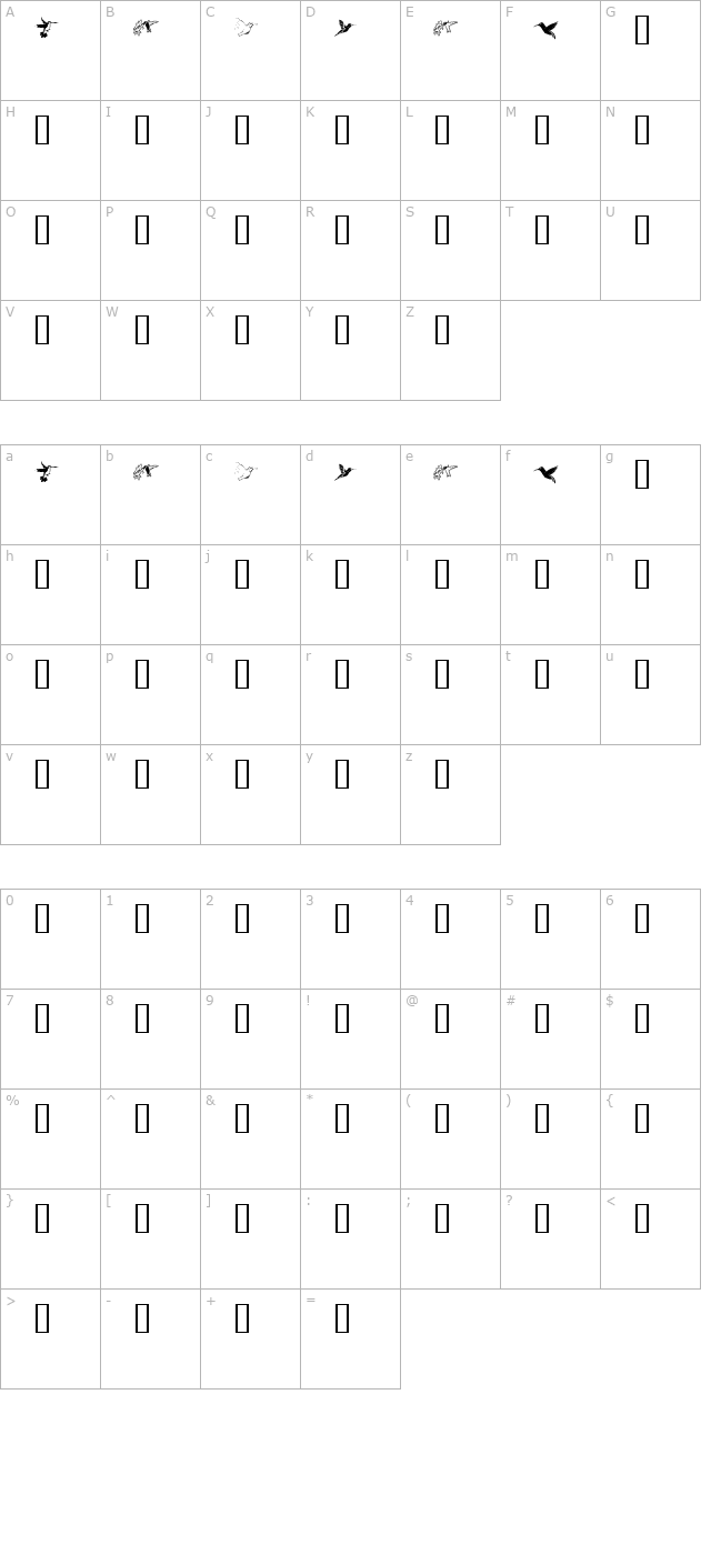 kr-renees-hummingbirds character map