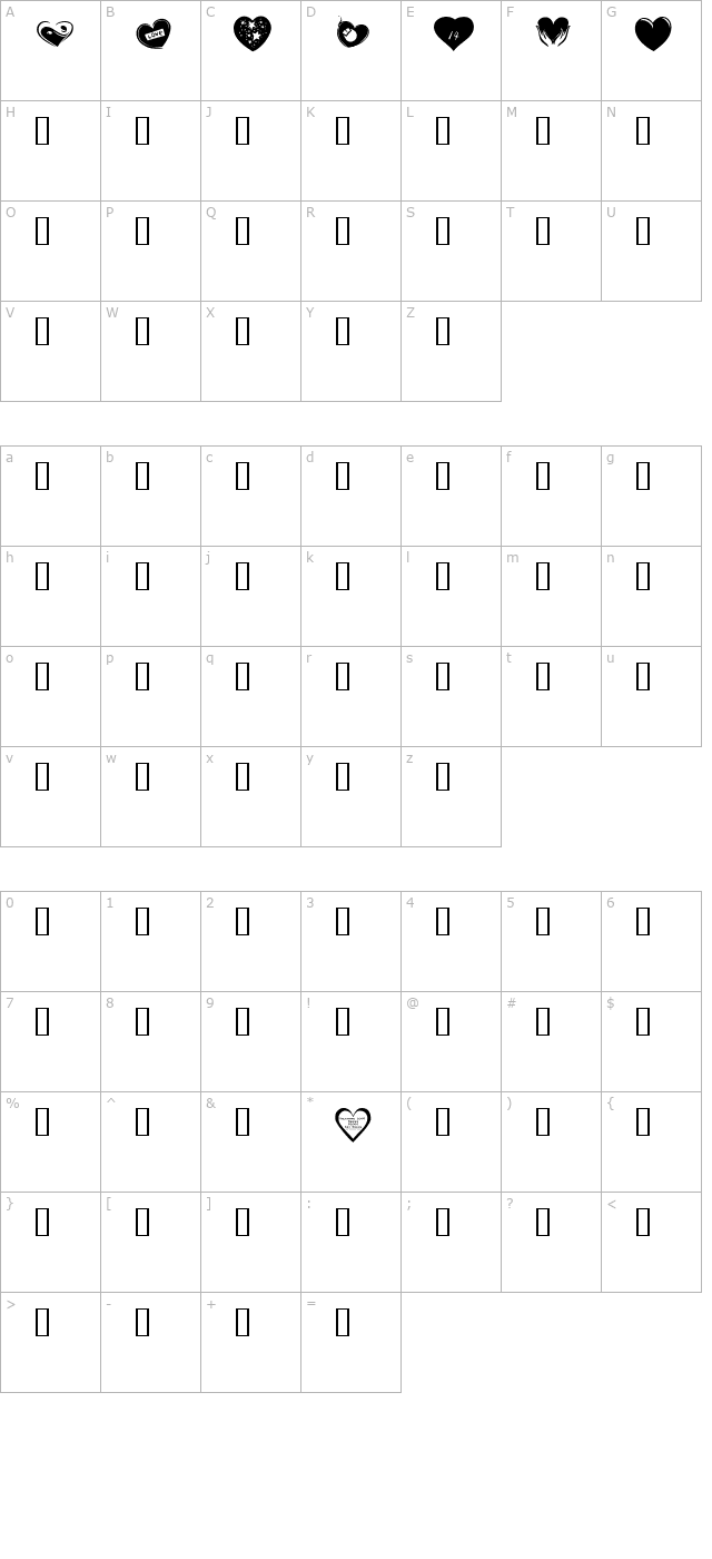 KR Valentines 2006 Six character map