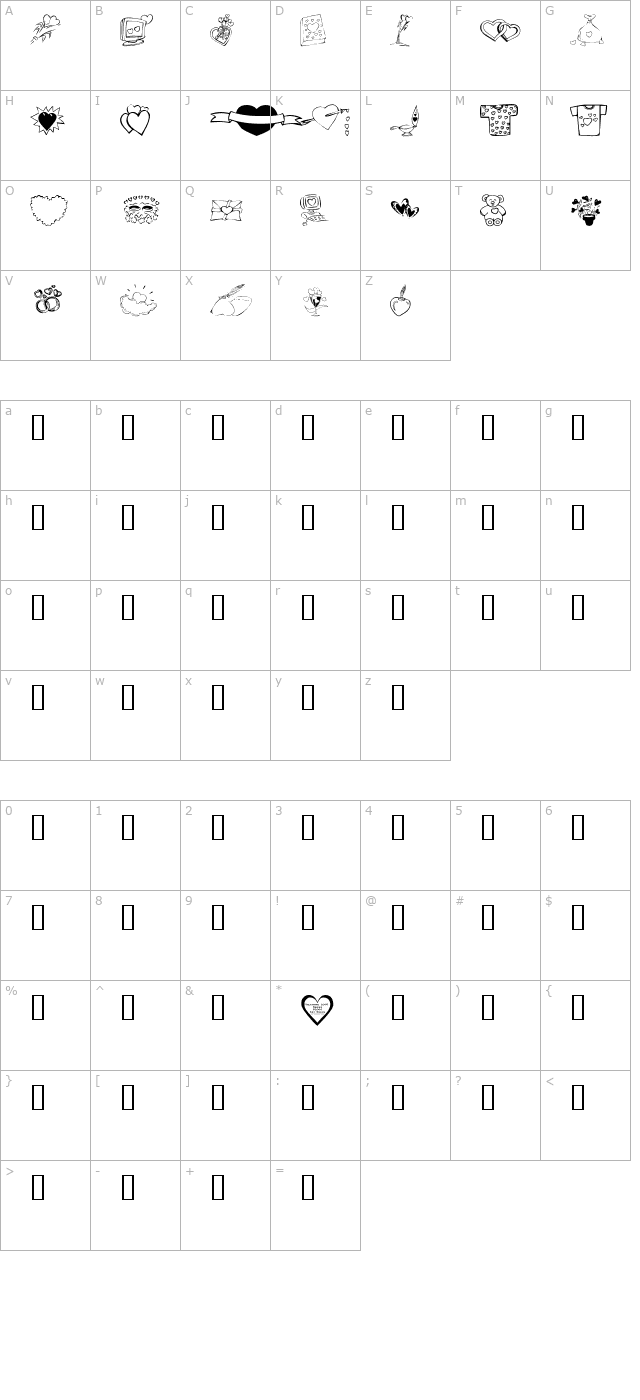 KR Valentines 2006 Ten character map