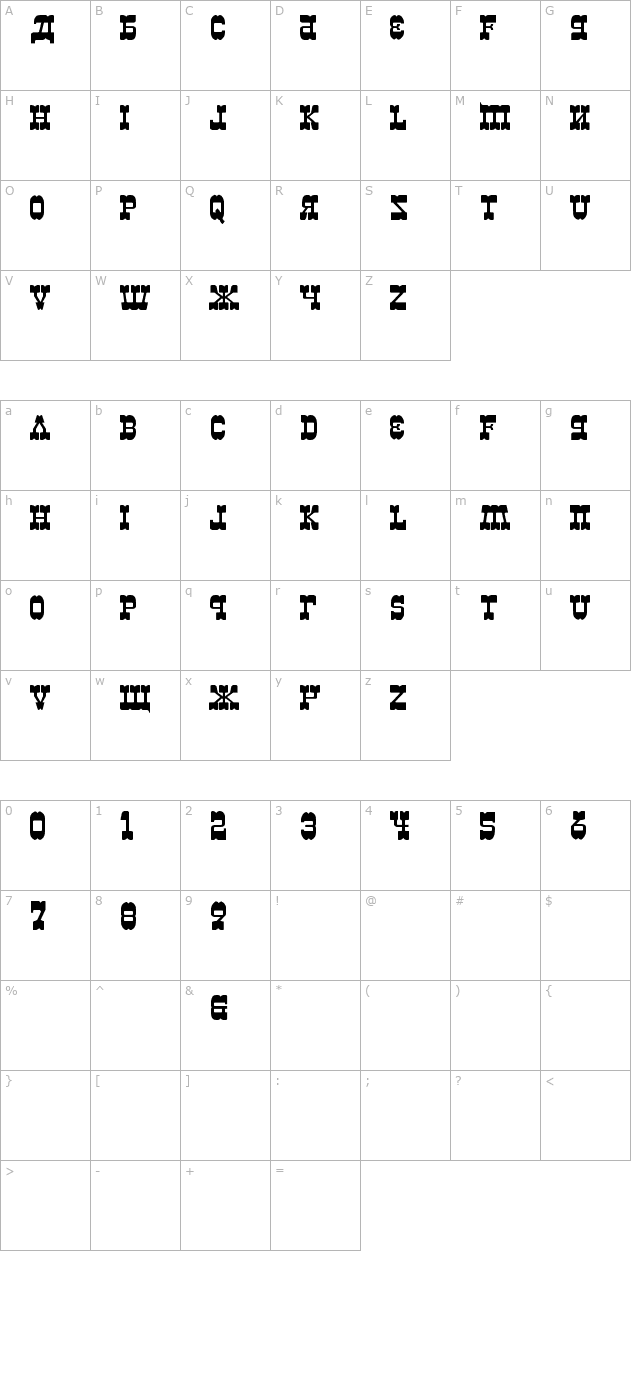 Kremlin Kiev character map