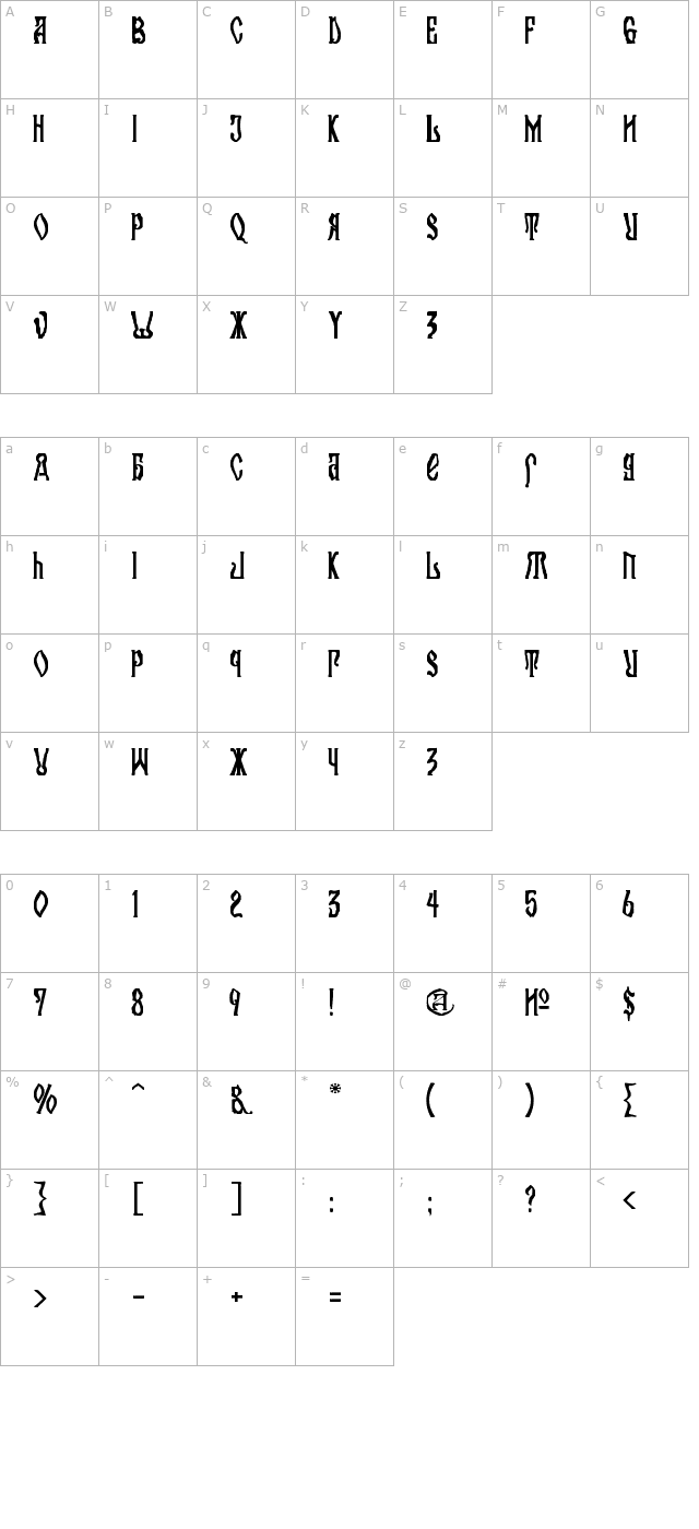 Kremlin Orthodox Church Font 