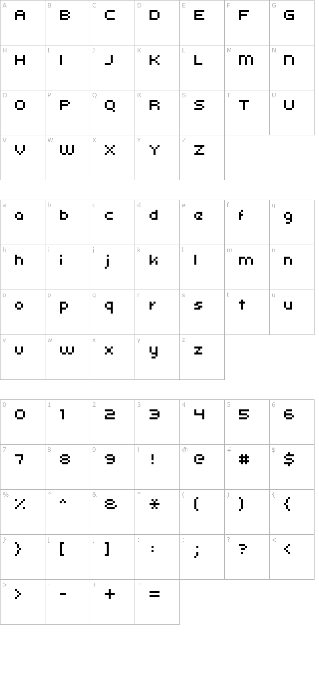 kroeger-05-54 character map