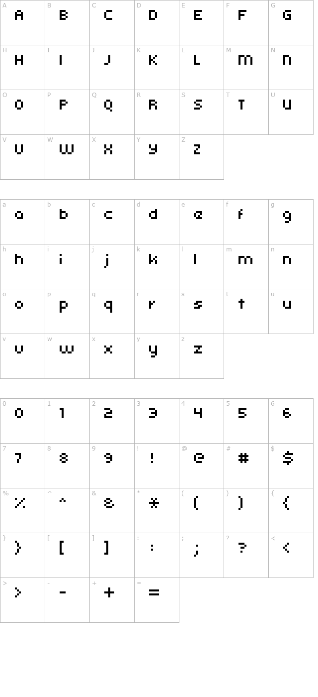 kroeger-05-56 character map