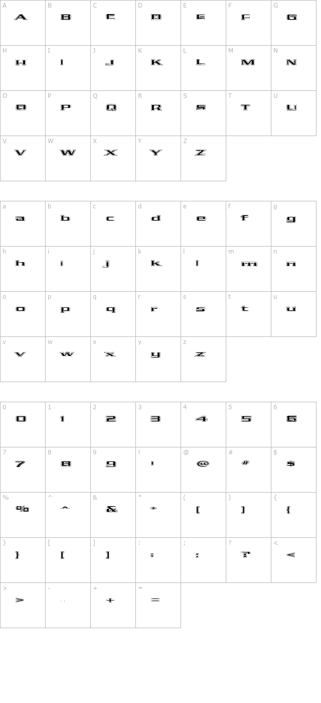 Kubra_Hollow character map