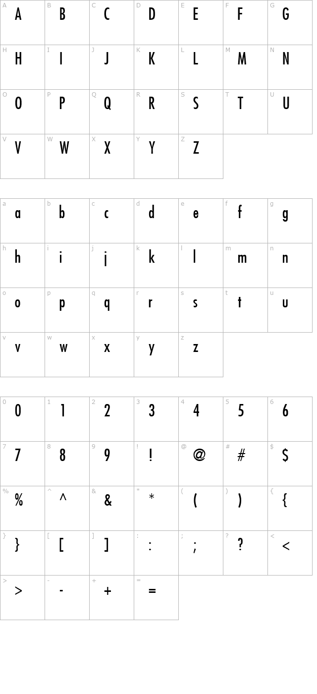 kudoscondssk character map