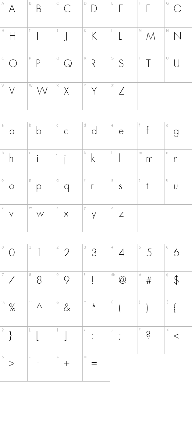 kudoslightssk character map