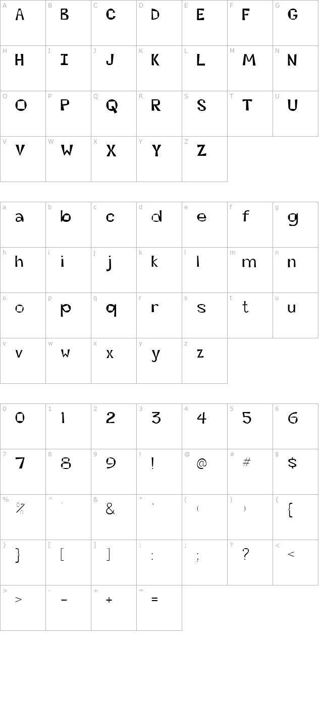 kwikwitssk character map