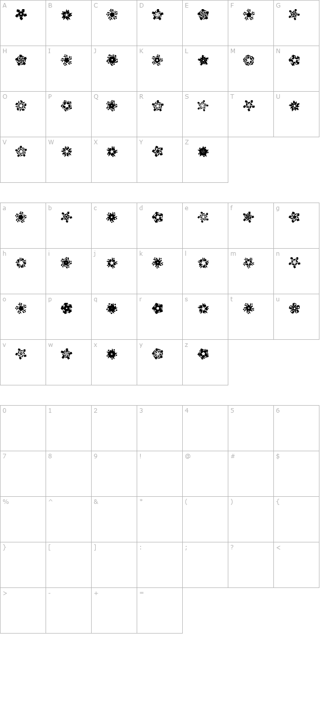 lamorte6 character map