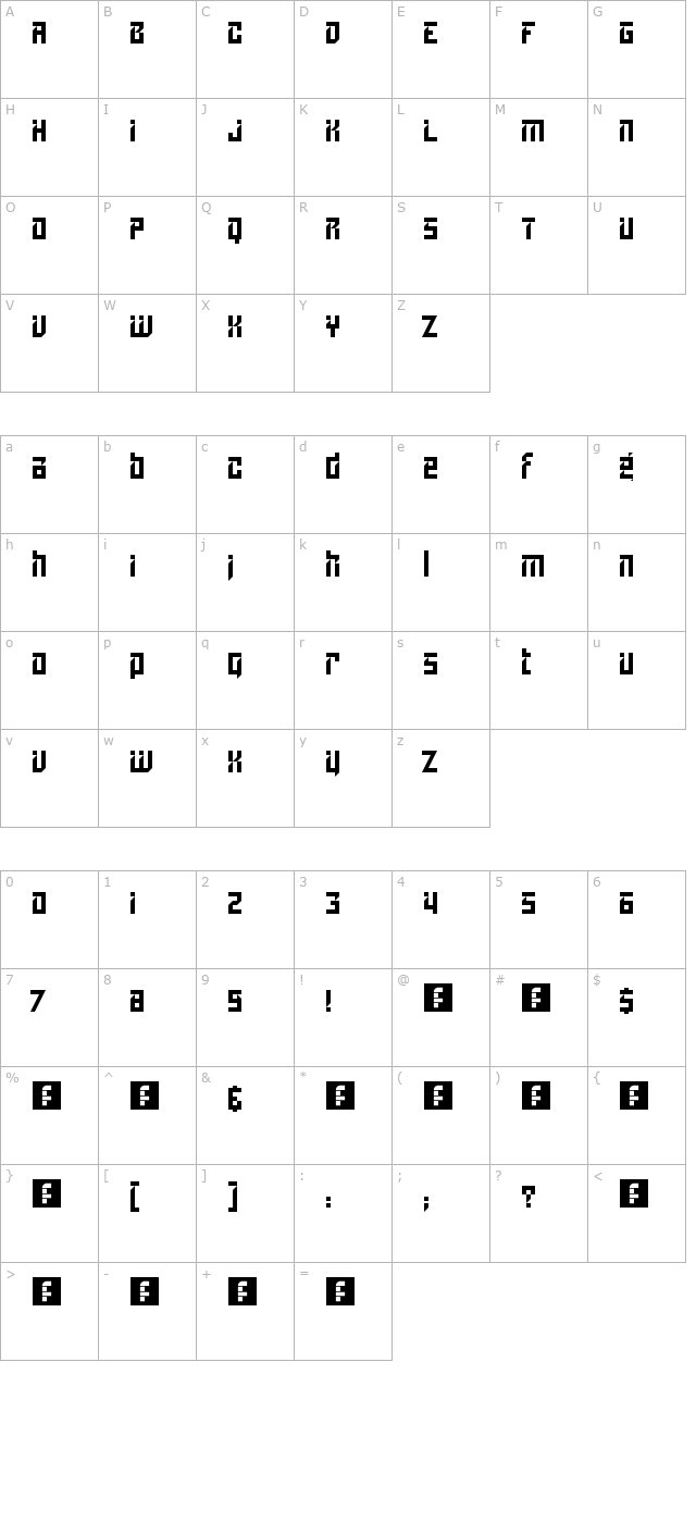 Lampoon character map