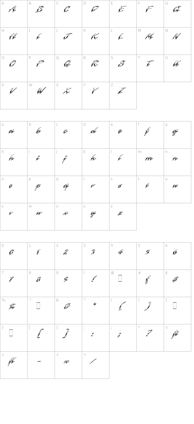 laser-chrome-let-plain10 character map