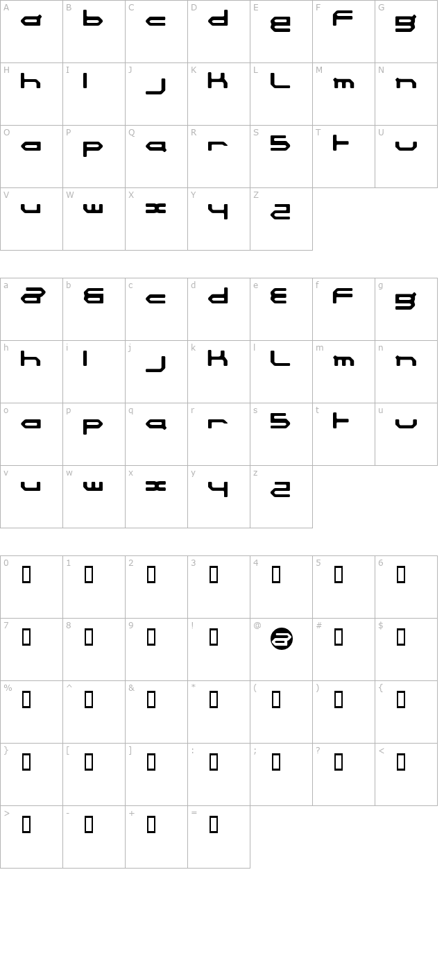 launchpad character map