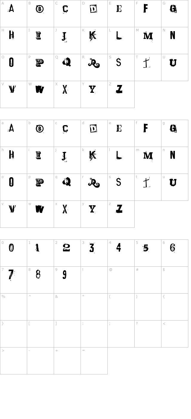 Laundromat 1967 character map