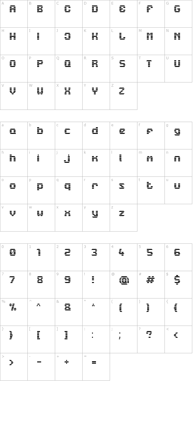 lbc-starlight character map