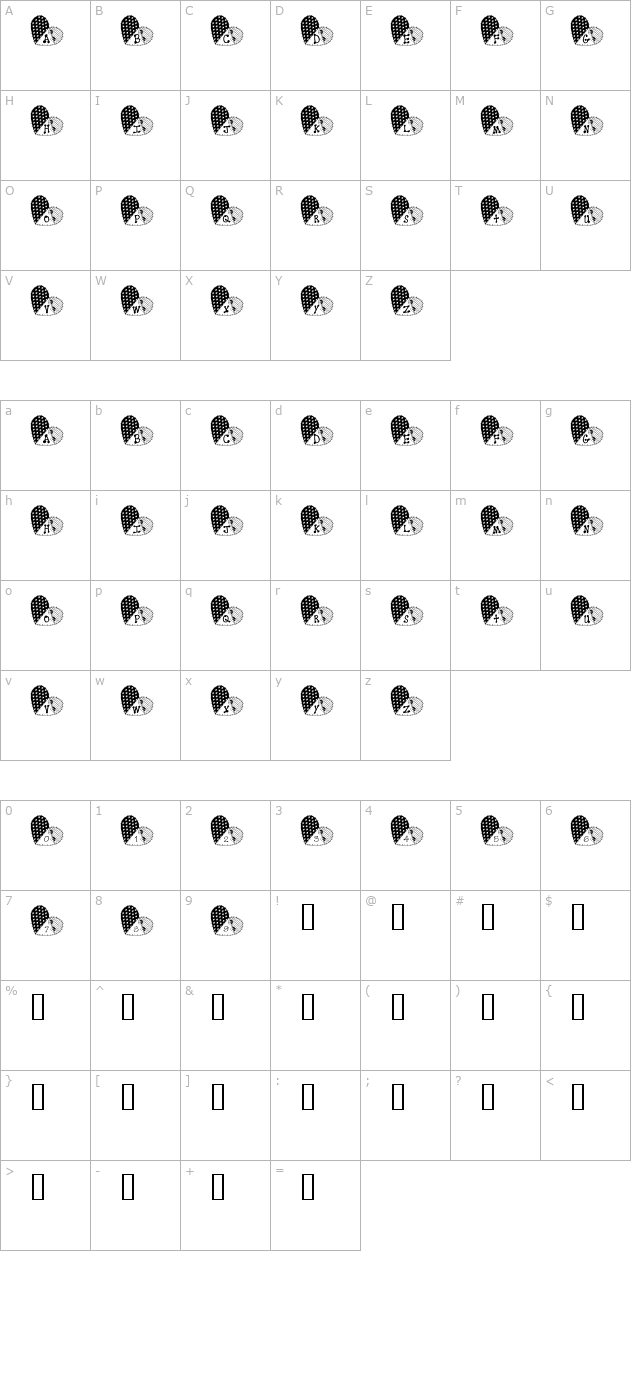 lcr-works-of-heart character map